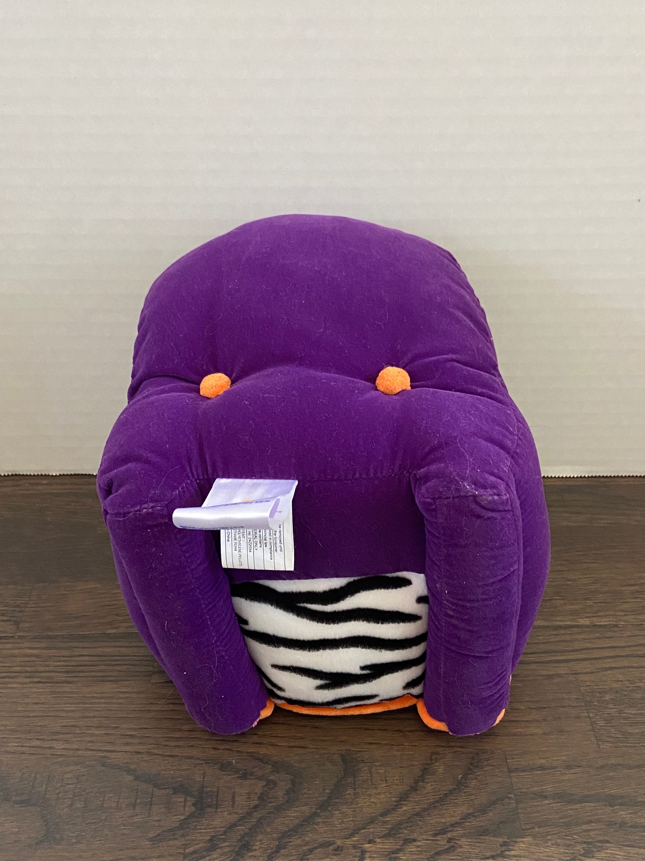 Fluffy purple chair deals