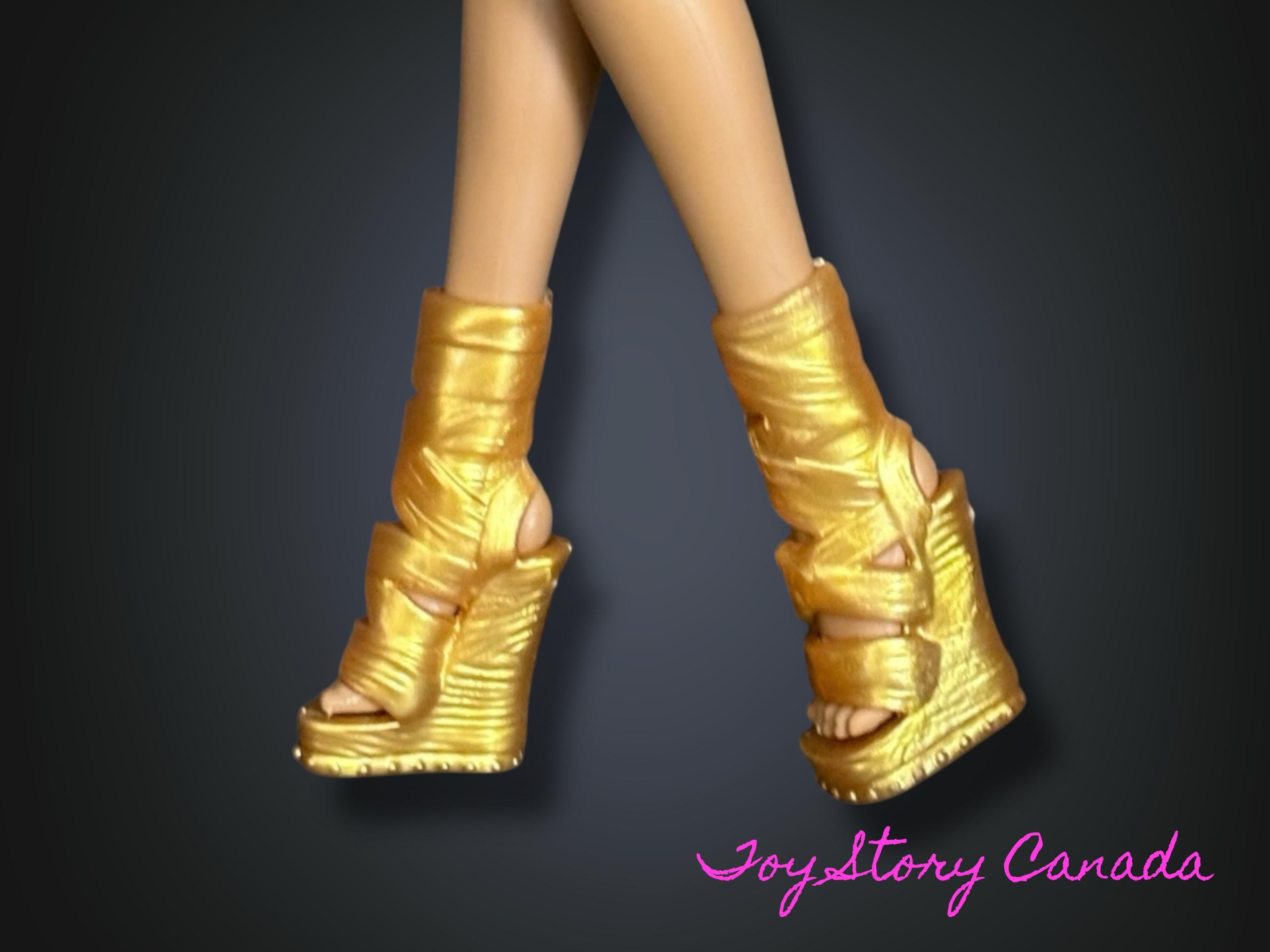 Cleo De Nile ~ Signature 1st Wave, Reissue ~ Gold Mummy Shoes - Etsy