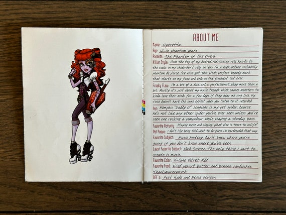 Monster High Operetta ~ Signature 1st Wave, Campus Stroll ~ Diary