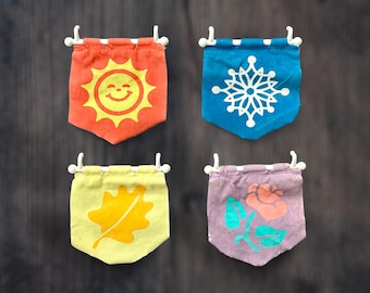 Fisher Price Loving Family ~ Seasonal Flags, Full Set