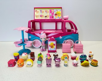 Shopkins ~ Camión de helados Glitzi ~ ¡COMPLETO con EXTRAS! B3