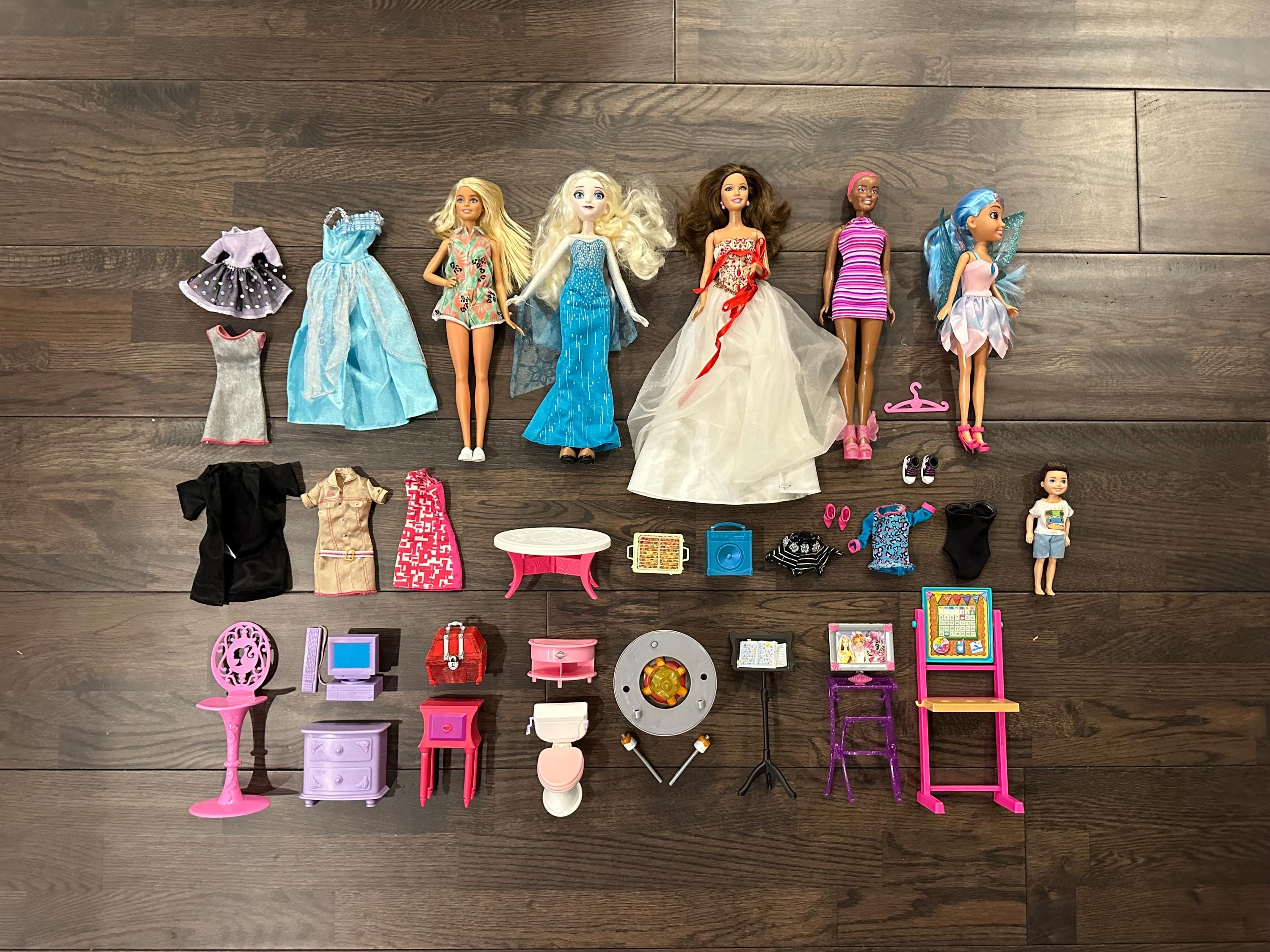 Buy Barbie Dolls Accessories Lot Barbie Elsa Zuru and More Online in India Etsy