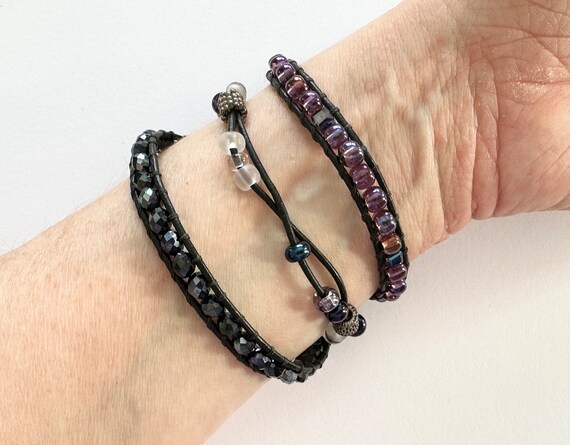22” Bead & String Wrap Bracelet - image 5