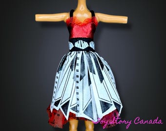 Operetta ~ Frights, Camera, Action! ~ Red & White Piano Dress