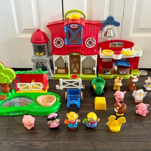 フィッシャープライス リトルピープル ～ 動物の世話 農場、豚小屋、池