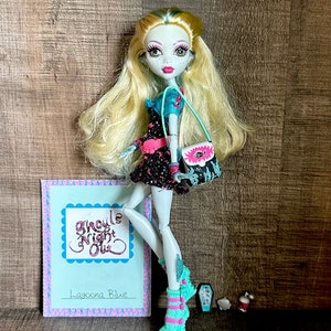 Lagoona Blue ~ Ghouls Night Out ~ Lalka Monster High, UKOŃCZONA! (Włosy odklejone)