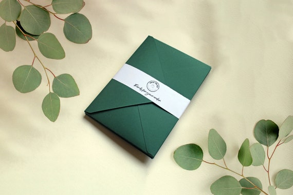Glasgow Green Envelopes, pack of 25, 250 gsm, Premium Envelopes, Fine Art Wedding, Invitation  Envelopes