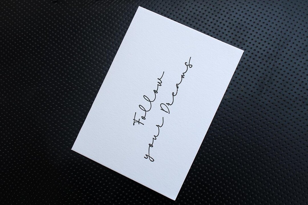 Letterpress Greeting Card Set, Cotton Paper, Blank Inside - Etsy