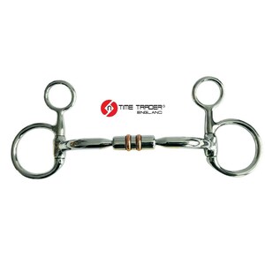 Baucher Hanging Cheek Copper Roller Horse Bit Stainless Steel All Size 4.5" to 6.25 UK Stock