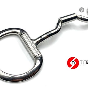 Western Degree Port Eggbutt with Copper Inlay Horse Bit Snaffle 4.5&quot; to 6.5&quot; ALL SIZES - UK Stock