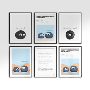 Everything Everywhere All At Once Script Poster Bundle | Movie Script Art | Waymond Monologue Digital Print | Dan Quan Movie Script Wall Art