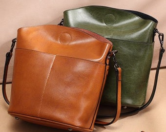 GenuineLeather Bag, Leather Purse, Messenger Bag, Handmade leather bag