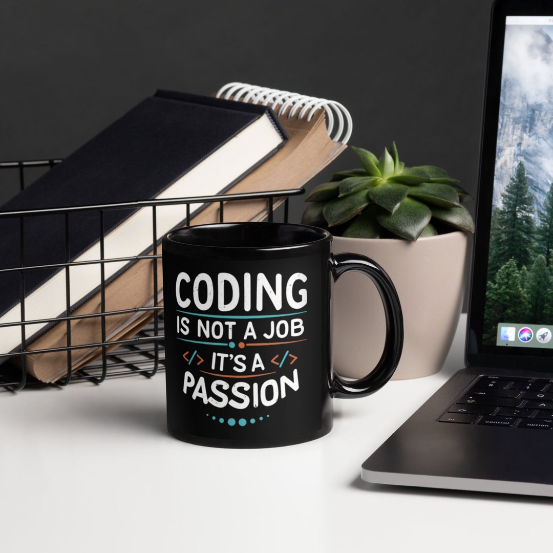 Coding Passion Unleashed Mug, Developer Mug, Drink, Tech Passion Cup ...