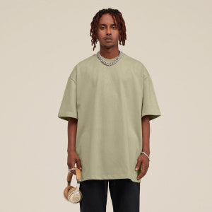 T-shirt oversize comoda 425GSM / T-shirt squadrata streetwear / T-shirt casual estiva / Top da palestra pesante / Qualità Blank