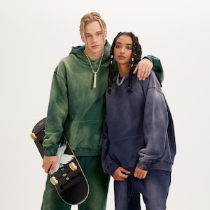 Washed Grunge Hoodie | Sunfaded Washed Retro Hoodie | Blank Hoodie | Oversized Unisex Hoodie | Street Style Hoodie | Gifts for Him