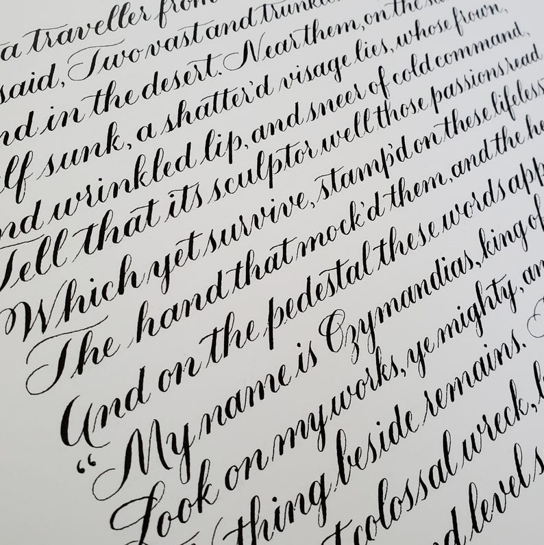 Pointed Letes S Custom Pointed Pen Calligraphy | Quotes, Vows, Letters - Etsy