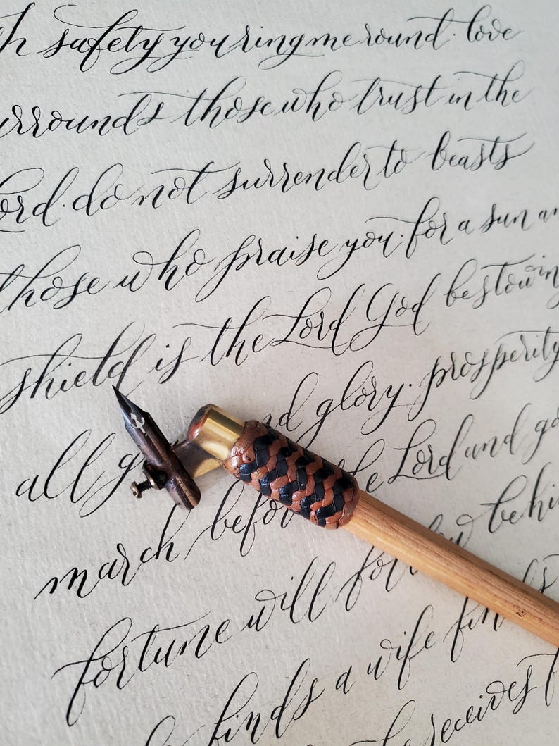 Pointed Letes S Custom Pointed Pen Calligraphy | Quotes, Vows, Letters - Etsy
