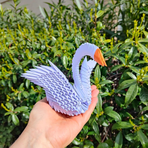Cigno in origami 3D