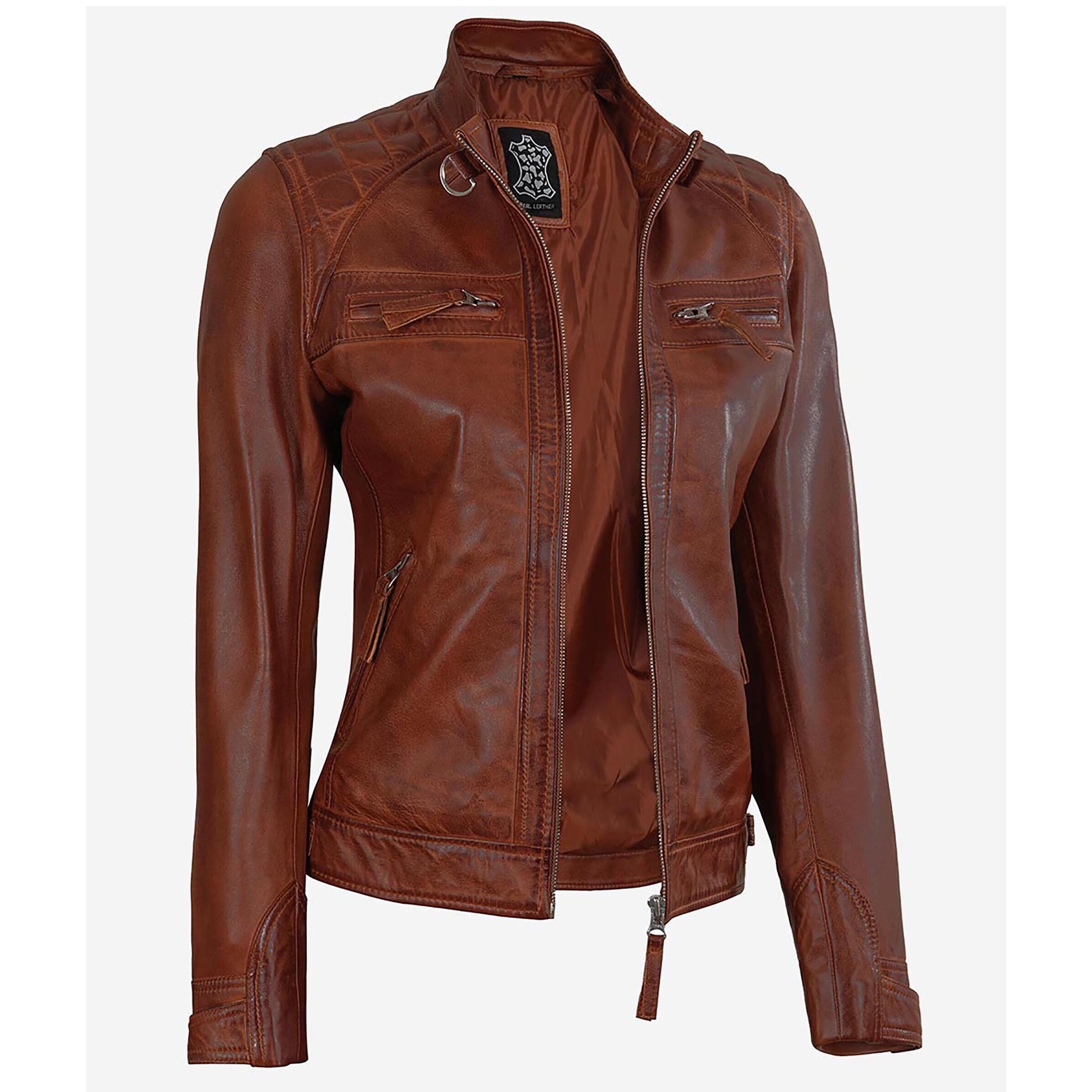 Women Leather Jacket - Etsy Singapore
