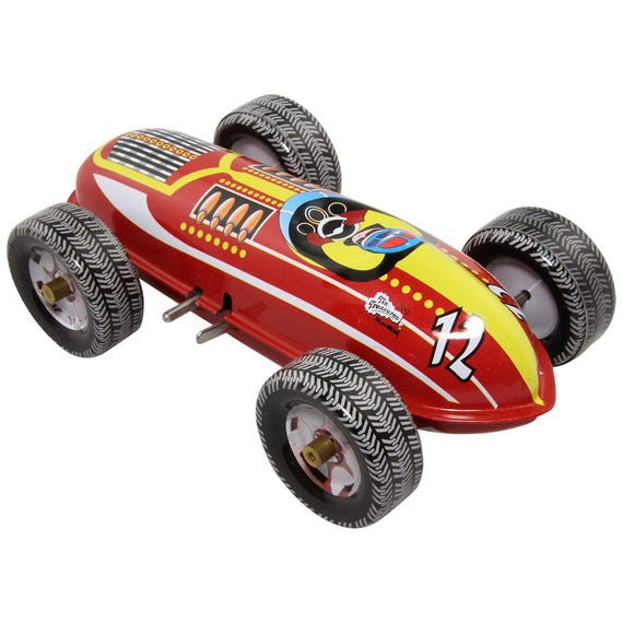 Voiture de course Memo 1930 jouet ancien en tôle avec clé - Jeux & Jouets