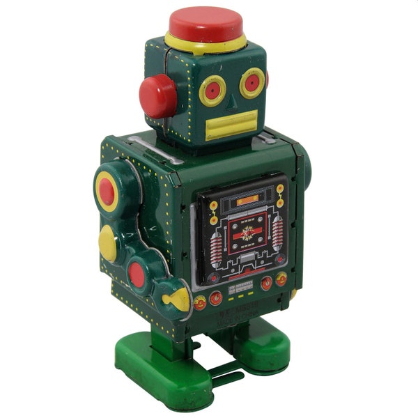 Robot - Green Robot - green tin robot