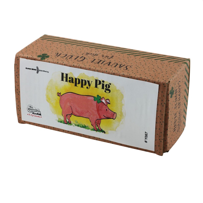 Juguete de Hojalata Happy Pig Cerdo Cerdo de Hojalata imagen 9