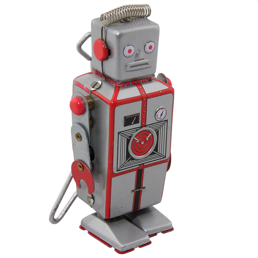 Robot - Silver - Sheet Metal Robot - Etsy