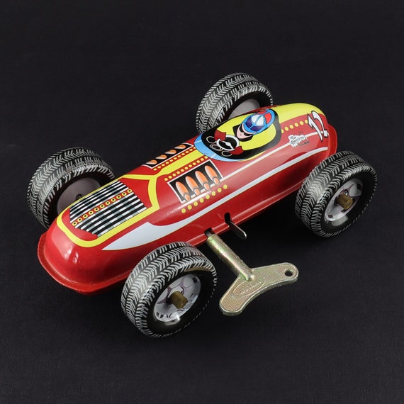Tin Toys Racing Cars Racer Car Tin Car Etsy