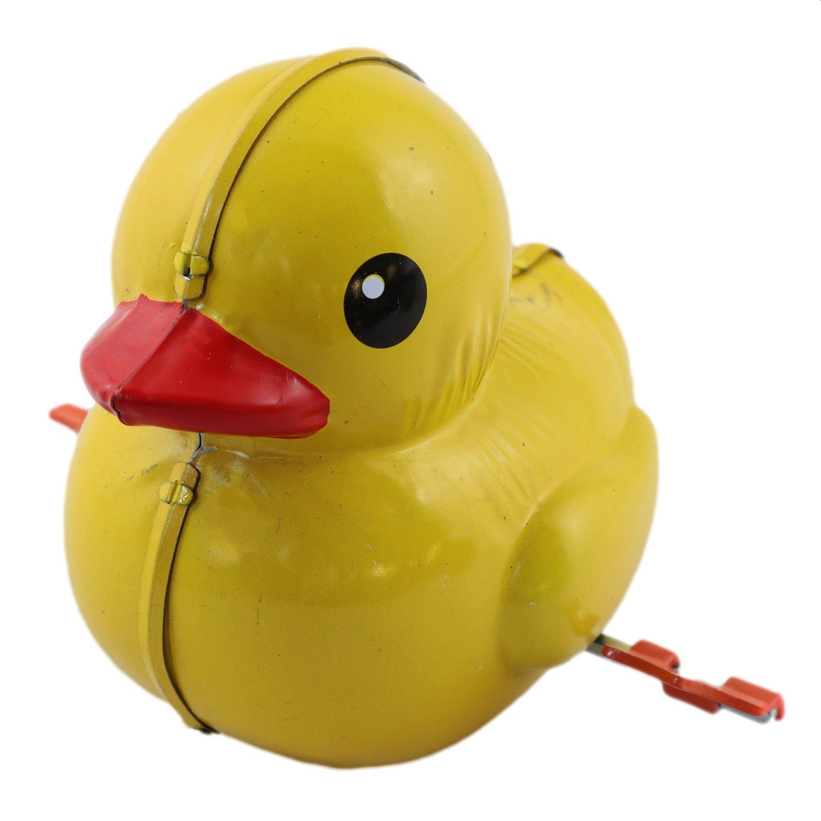 Deluxe Duck Clicker : Large Clicking Duckie : Tin Lithographed