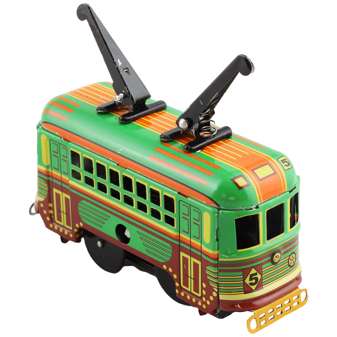 Tin Toy - Tram - Rail Vehicle - Tram - Tin Train - Etsy