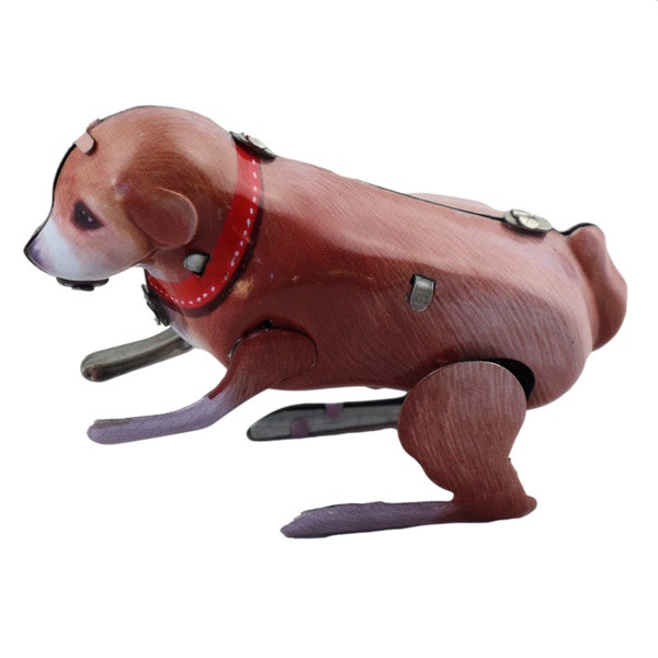 Tin Toy - Hopping Tin Dog - Tommy Hopper - Tin Dog