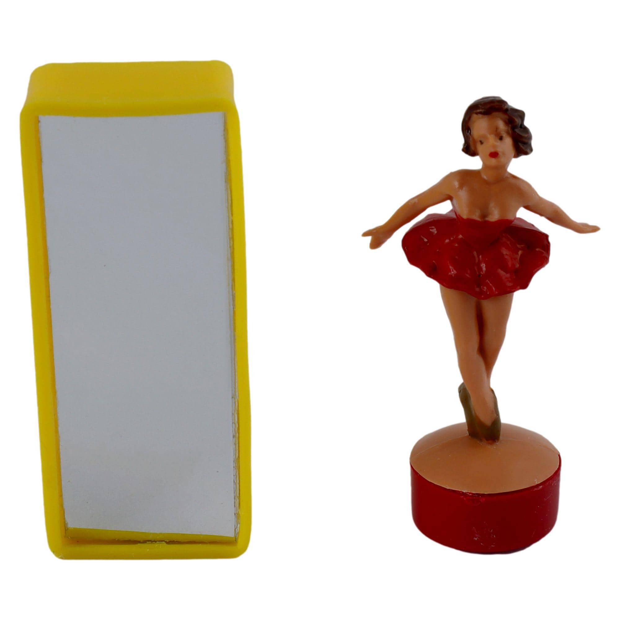 Magnetic Dancing Dolls - Ballerina - Dance Captain - Brown Red
