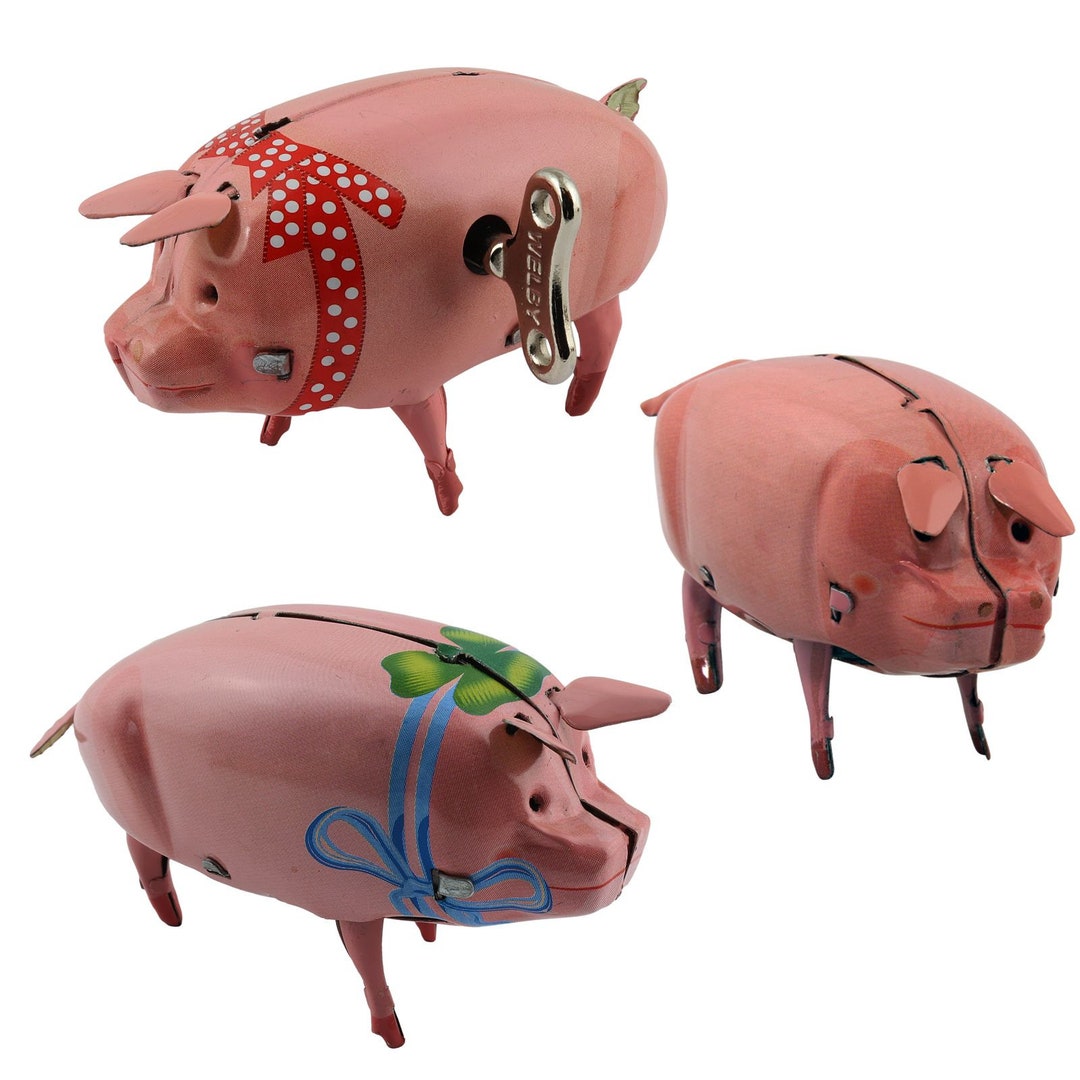 Tin Toys Pig Polly the Pig Tin Pig Etsy