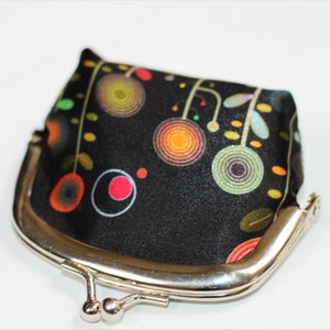 Cartera pequeña años 70 - Clip pequeño - Flores - Monedero