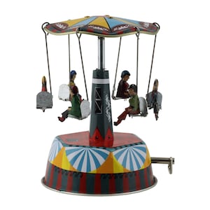 Blechspielzeug - Karussell mit Musik Spieluhr - Musical Carousel - Blechkarussell
