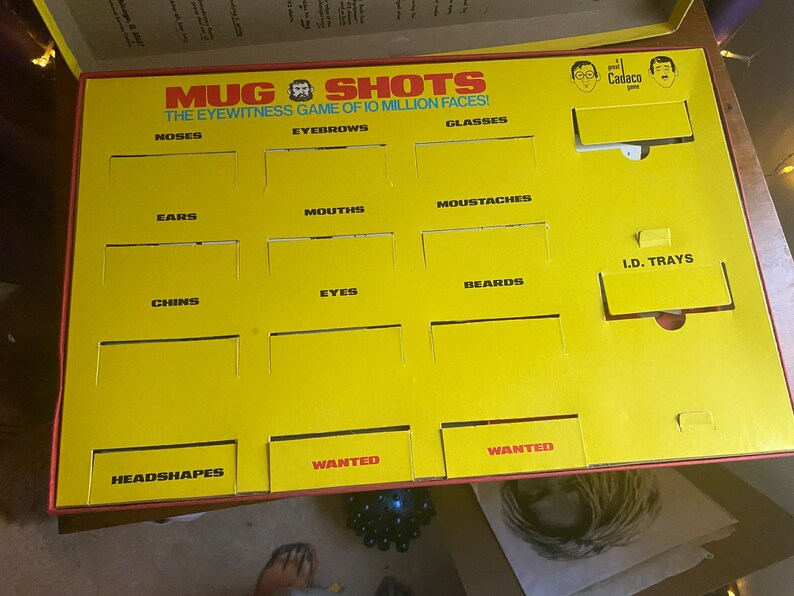 Vintage Mugshots Complete Board Game Etsy