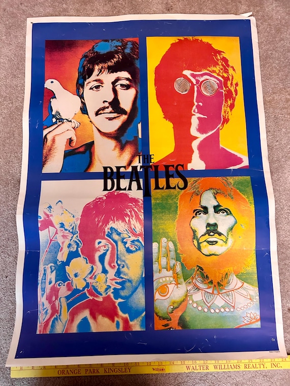 34x24 Colorful Beatles Anthology Poster - Etsy