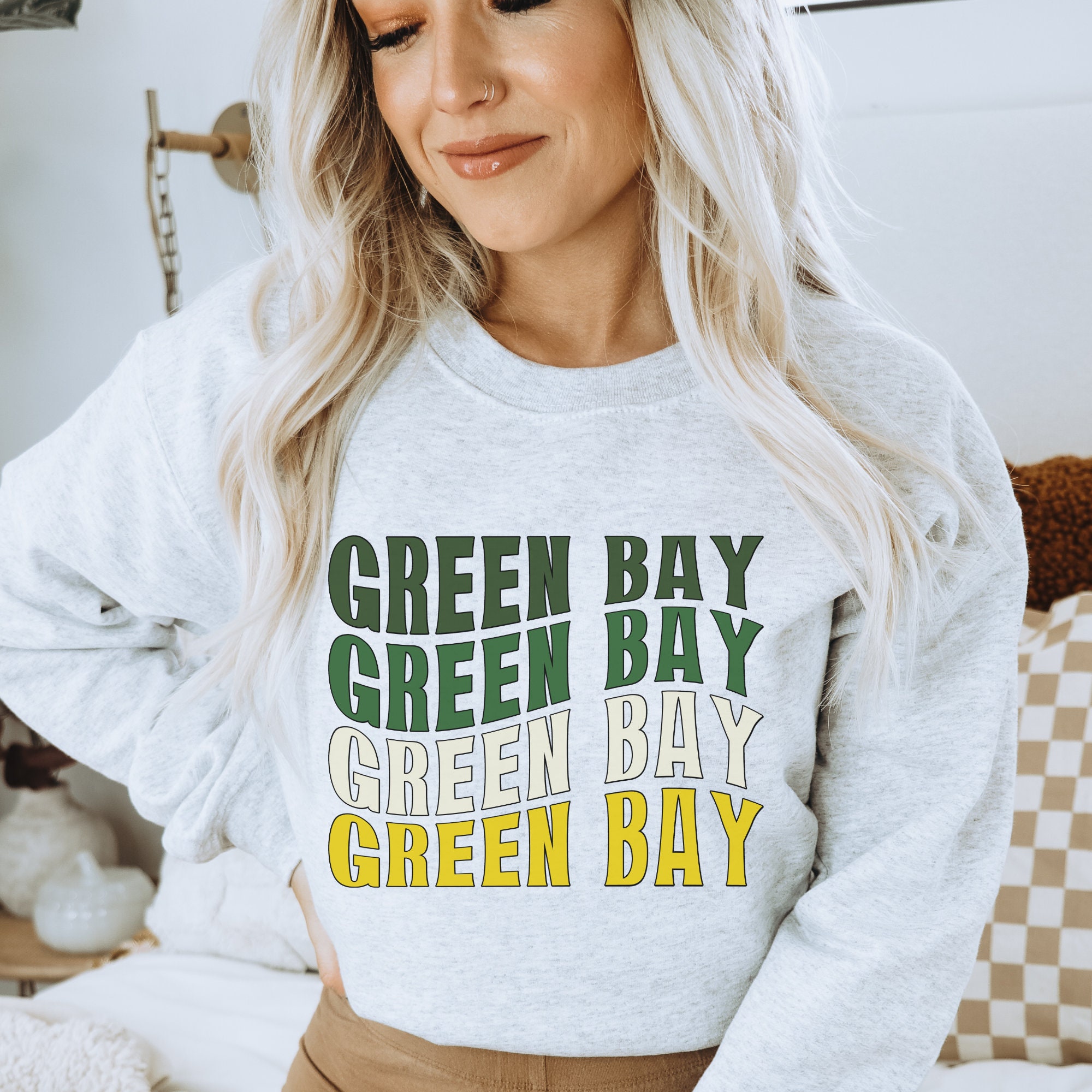 Green Bay Packers Sweatshirt Trending Football Crewneck 