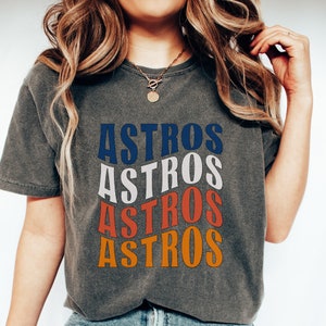 JasperAndSoph Comfort Colors Astros Shirt, Astros, Retro Astros Tshirt, Baseball Shirt, Vintage Astros Shirt, Houston Texas, Oversized Astros Shirt