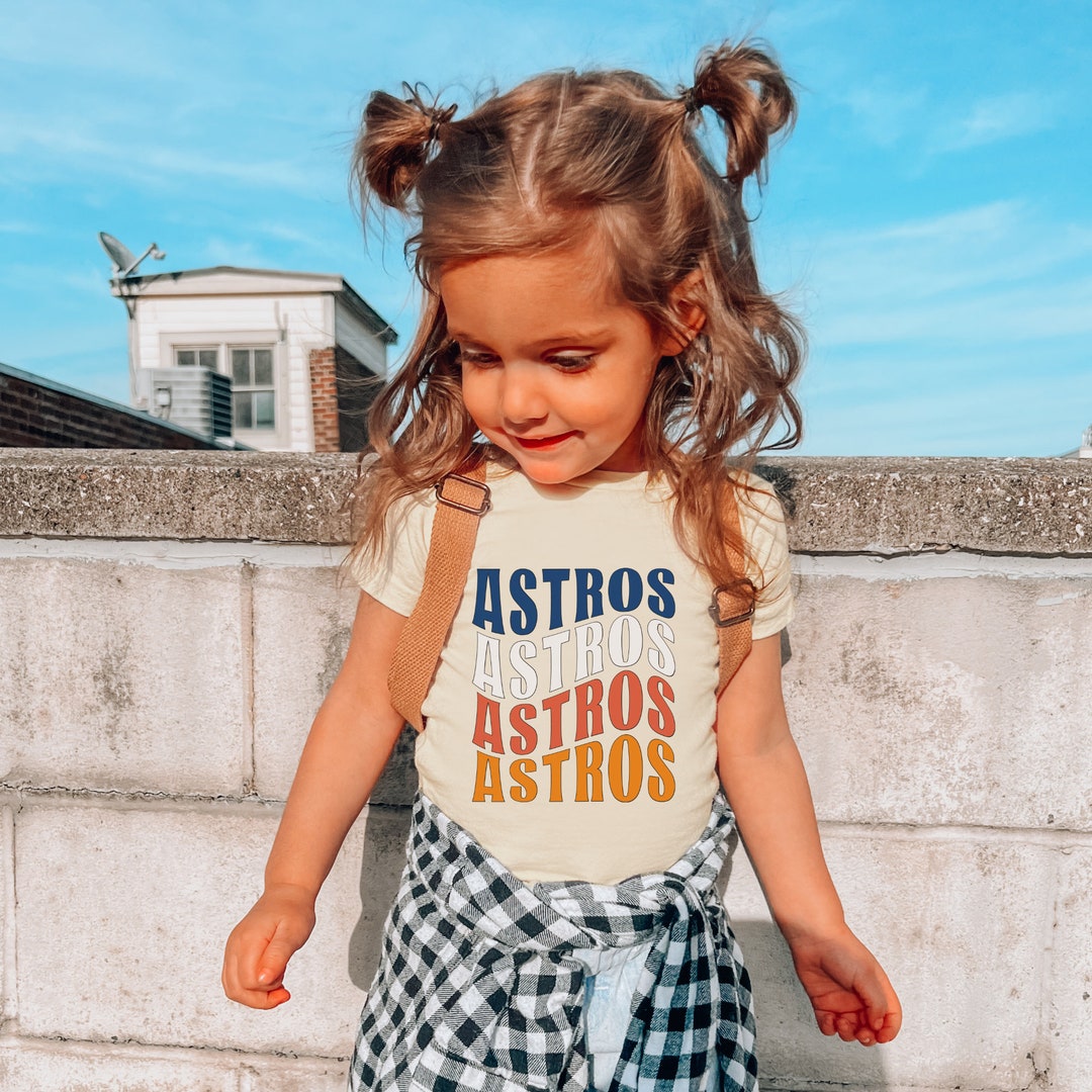 Toddler Astros Shirt Astros Toddler Retro Astros Tshirt Etsy