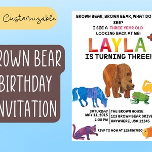 Bear Brown  Invitation