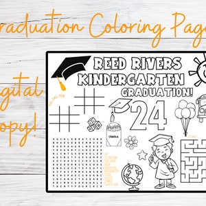 Graduation Coloring Page - DIGITAL FILE ONLY!