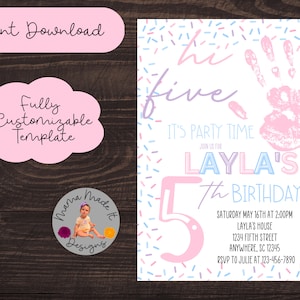 Hi Five Invitation