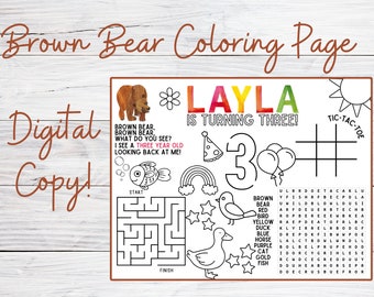 Bear Brown Coloring Page