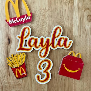 Golden Arches Cupcake Toppers