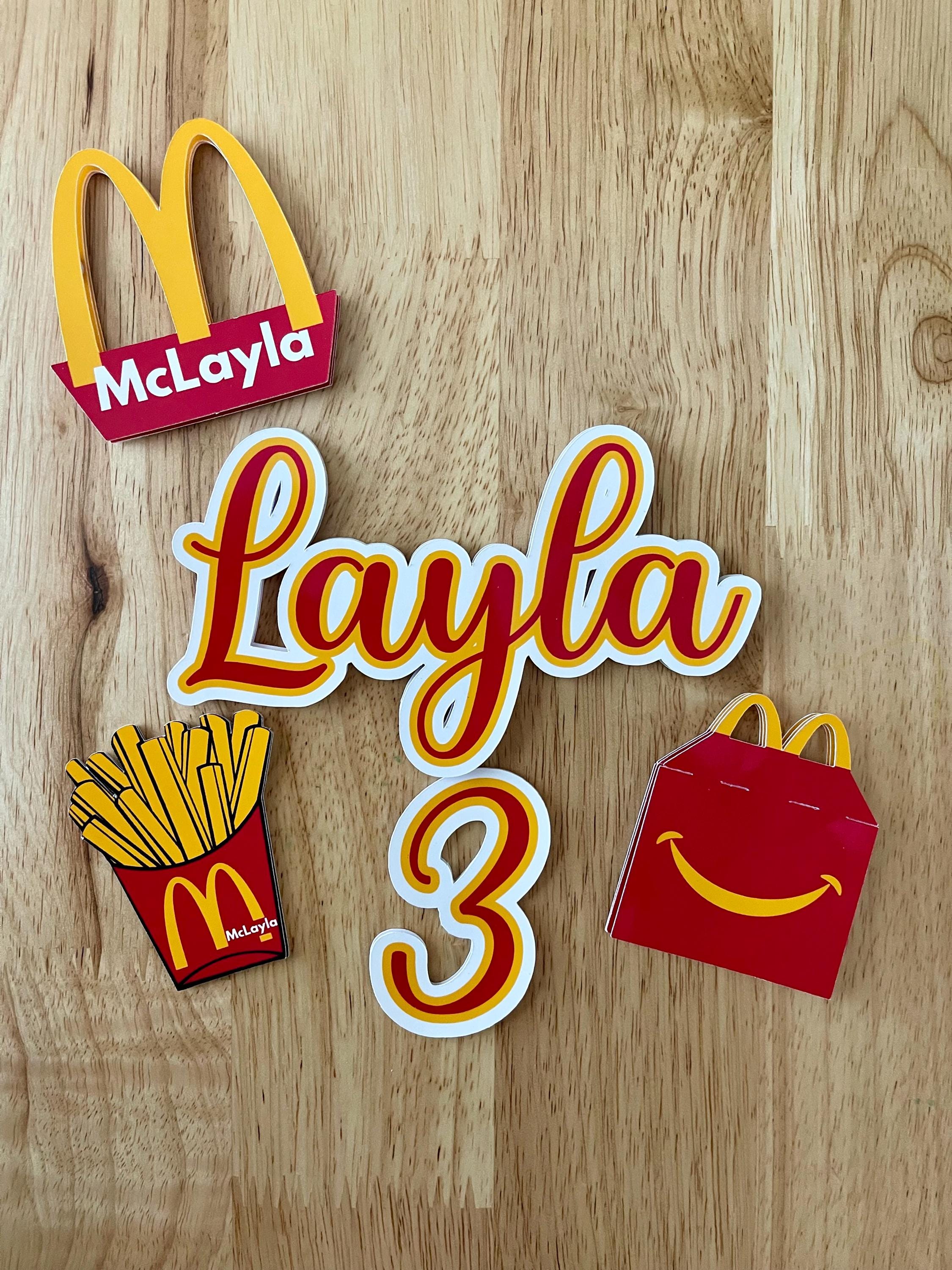 Adornos para cupcakes de arcos dorados México