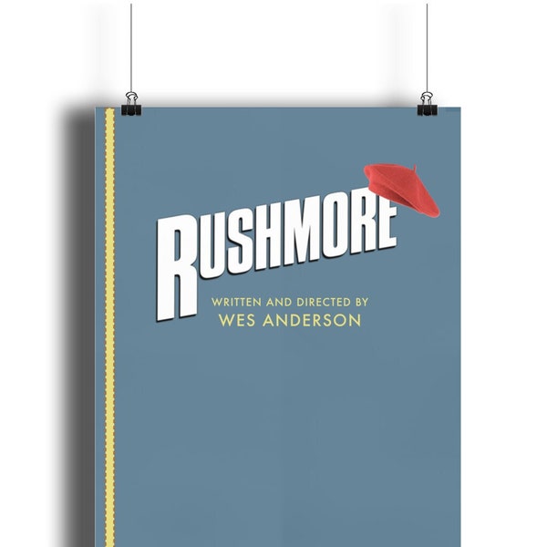 Wes Anderson inspired / Rushmore / Portrait Matte Art Print