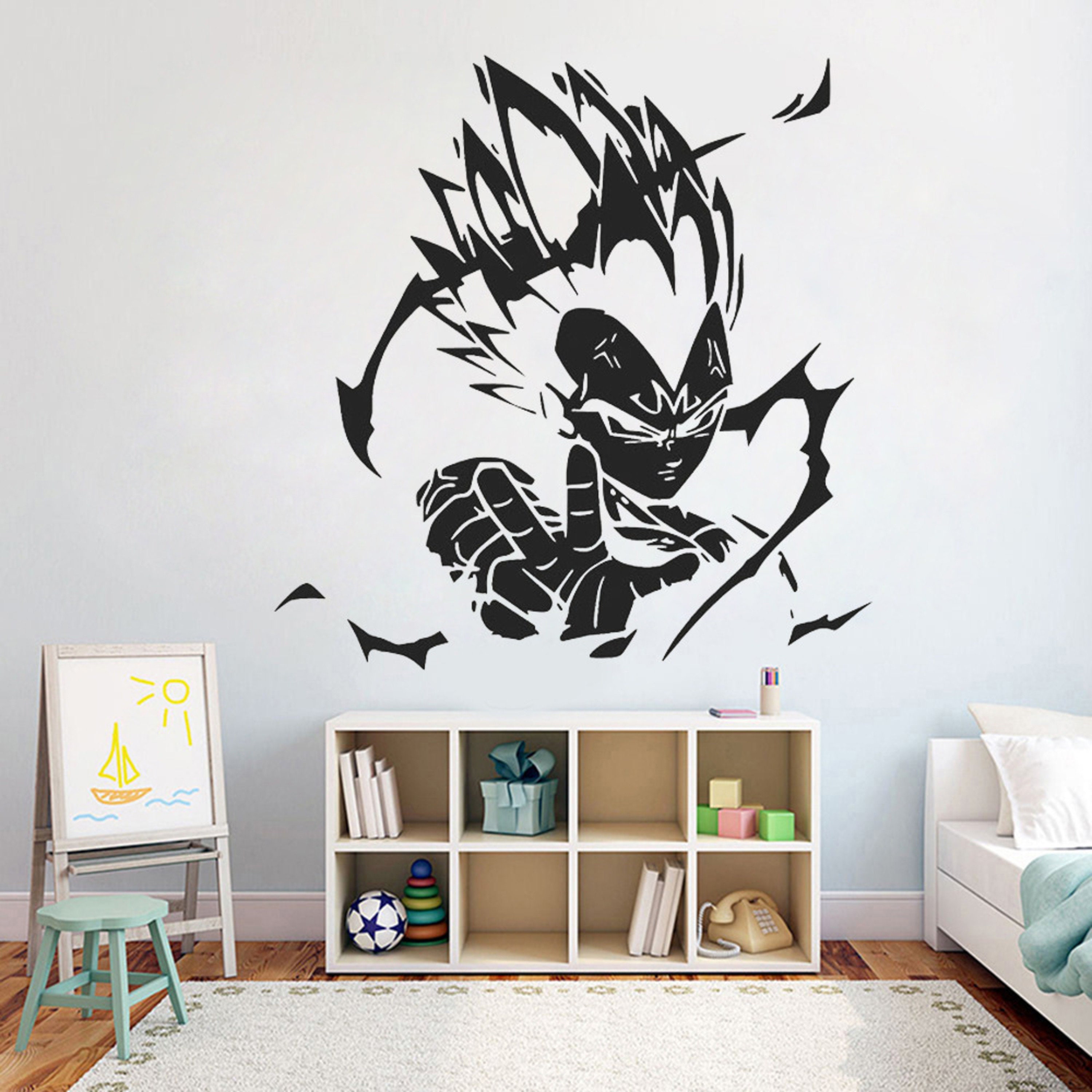 Dragon Ball Z Wall Stickers Children's 3D Wallpaper Cartoon Anime Goku  Decorative Painting Kids Room Decoration Birthday Gifts