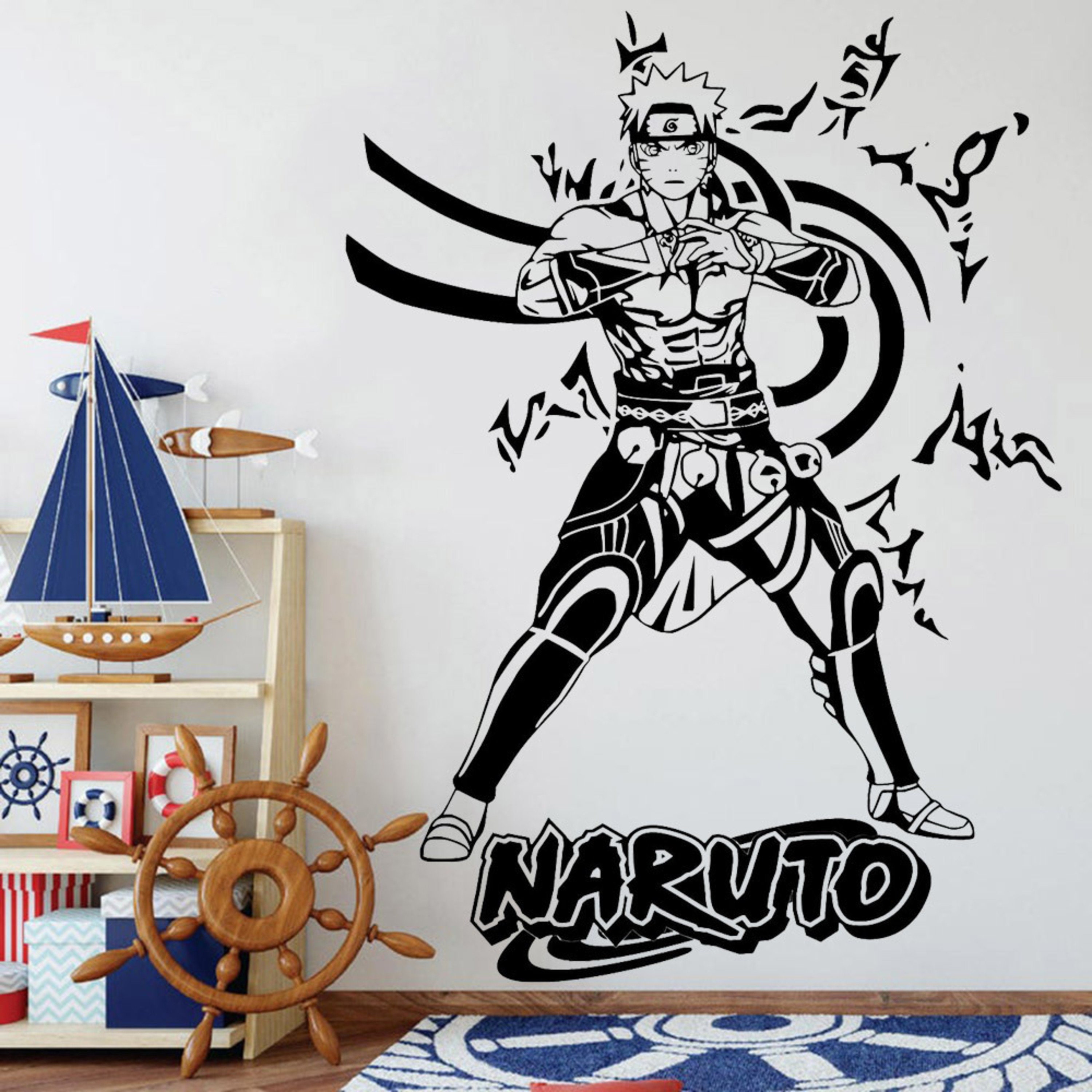 Amazon.com: Anime Wall Decals Sticker,Children Cartoon Anime Bedroom  Background Wall Decoration Self Adhesive Wall Sticker,Video Game Sticker  Birthday Party Supplies : Baby