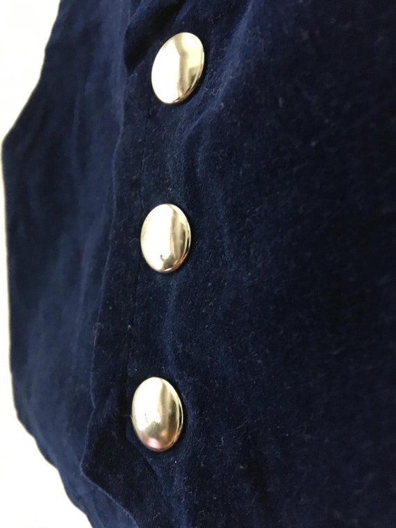 Vintage Boy Blue Velvet Vest, 2T Toddler Suit Wai… - image 3